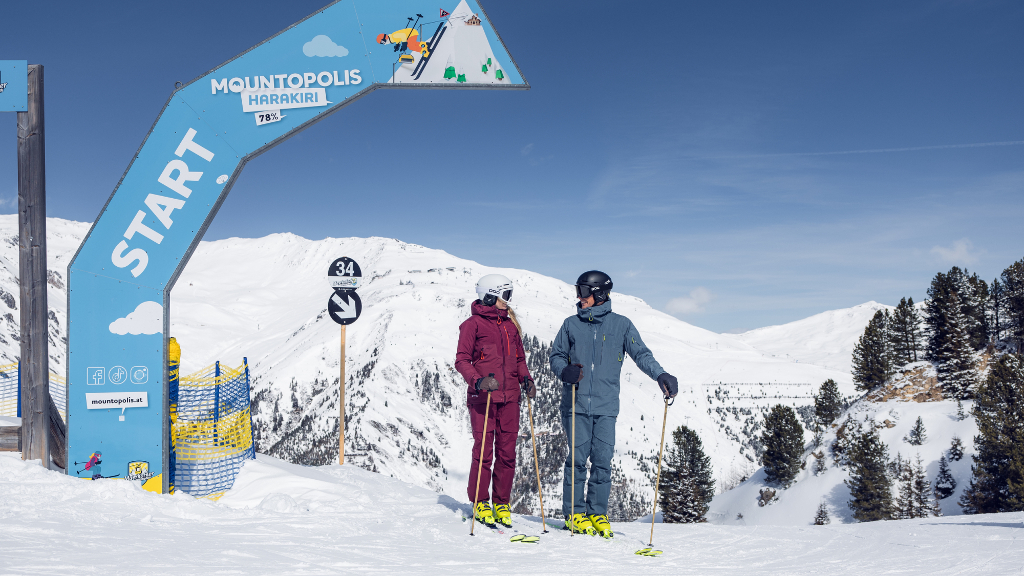 Start zu steilen Harakiri-Piste