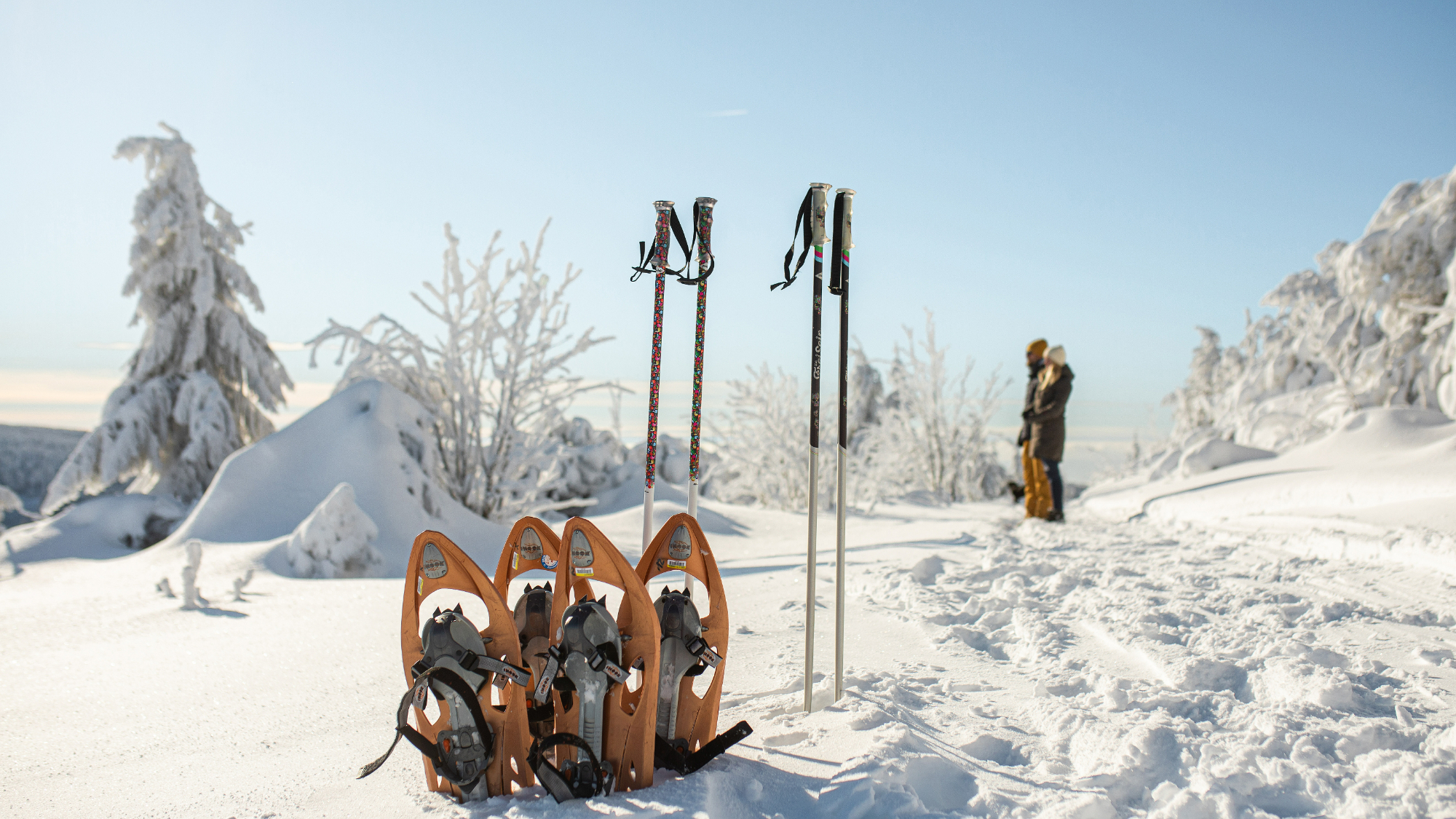 Schneeschuhwandern im Erzgebirge