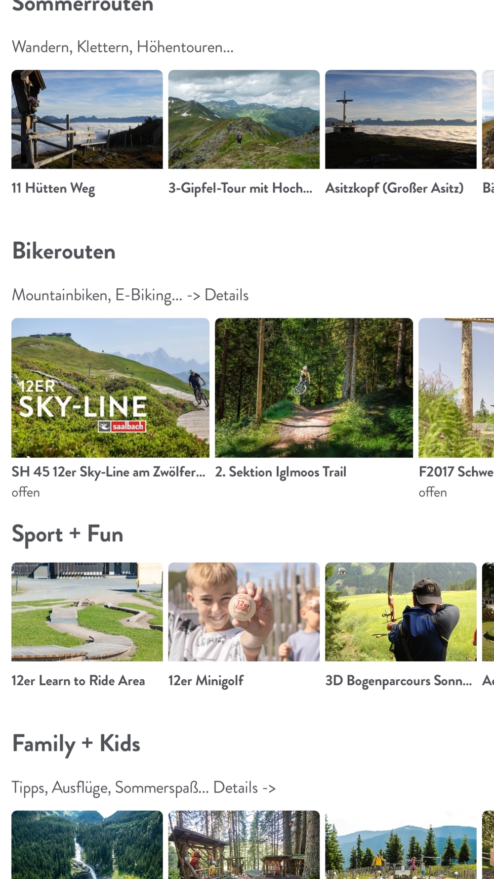 Screenshot App "Home of Lässig"