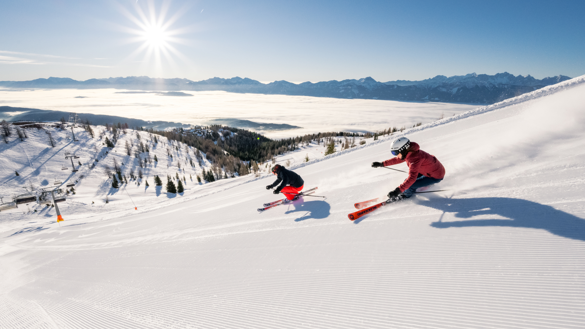Skifahren auf der Gerlitzen