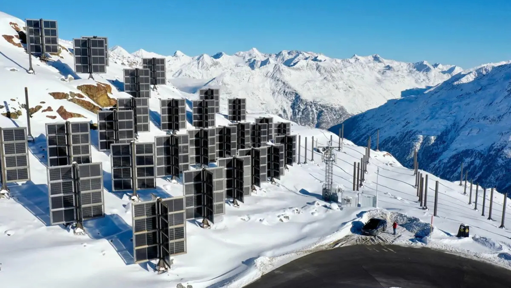Solarkraftwerk am Gletscher in Sölden