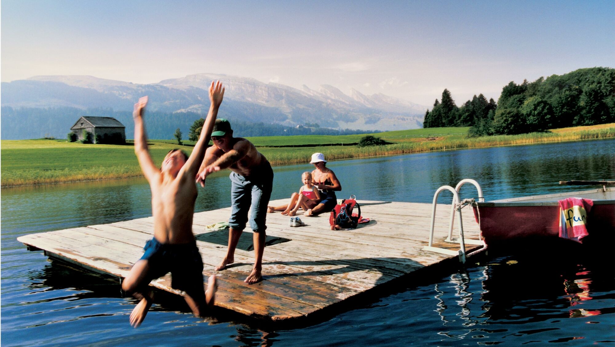 Badespaß am Schönenbodensee