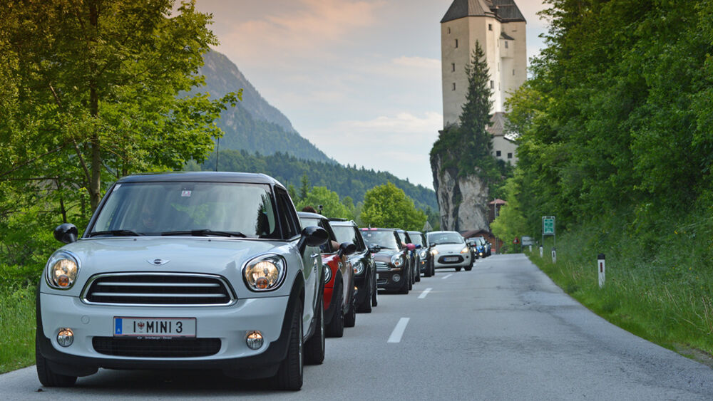 Parade beim Austrian Mini Weekend in Wörgl 