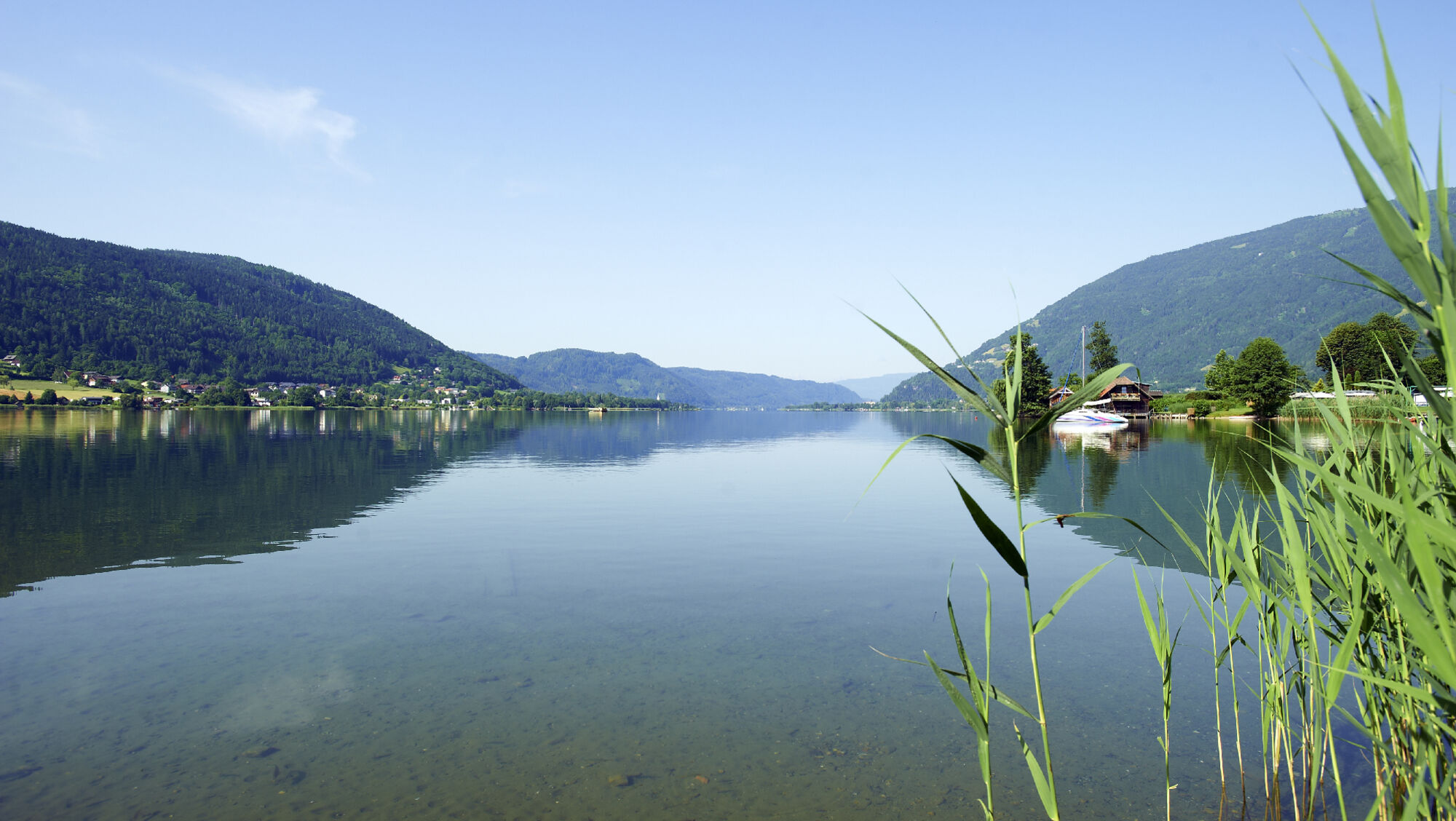 Blick über den Ossiacher See