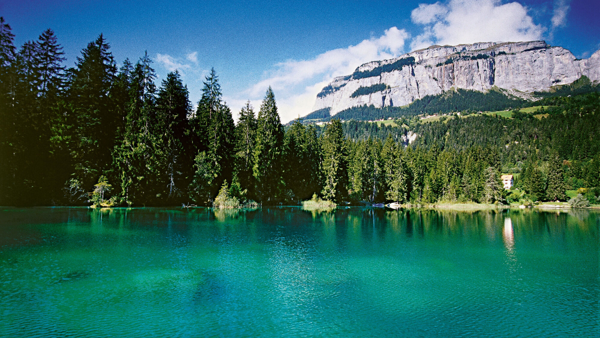 Bergkulisse am Crestasee