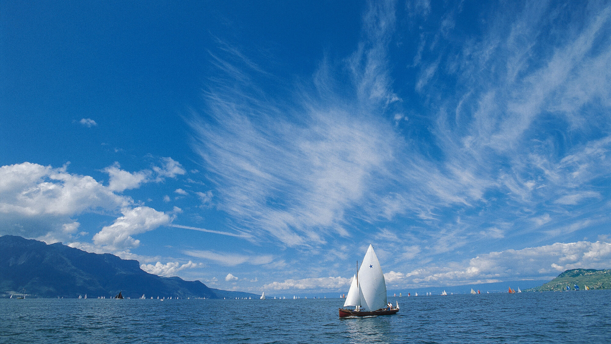 Segelboot auf dem Genfersee