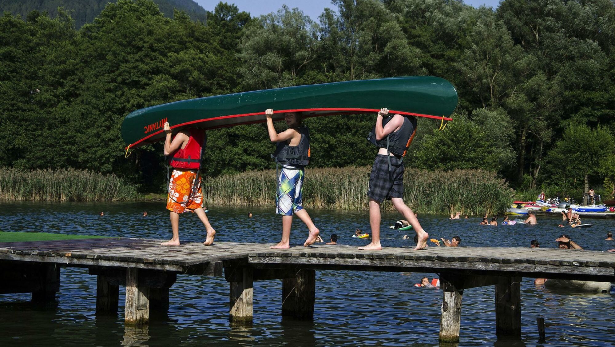 Badespaß am Levicosee