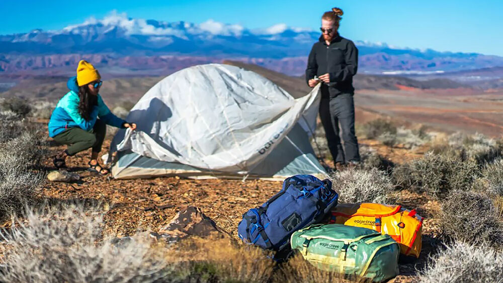 Camping mit Duffelbags von Eagle Creek