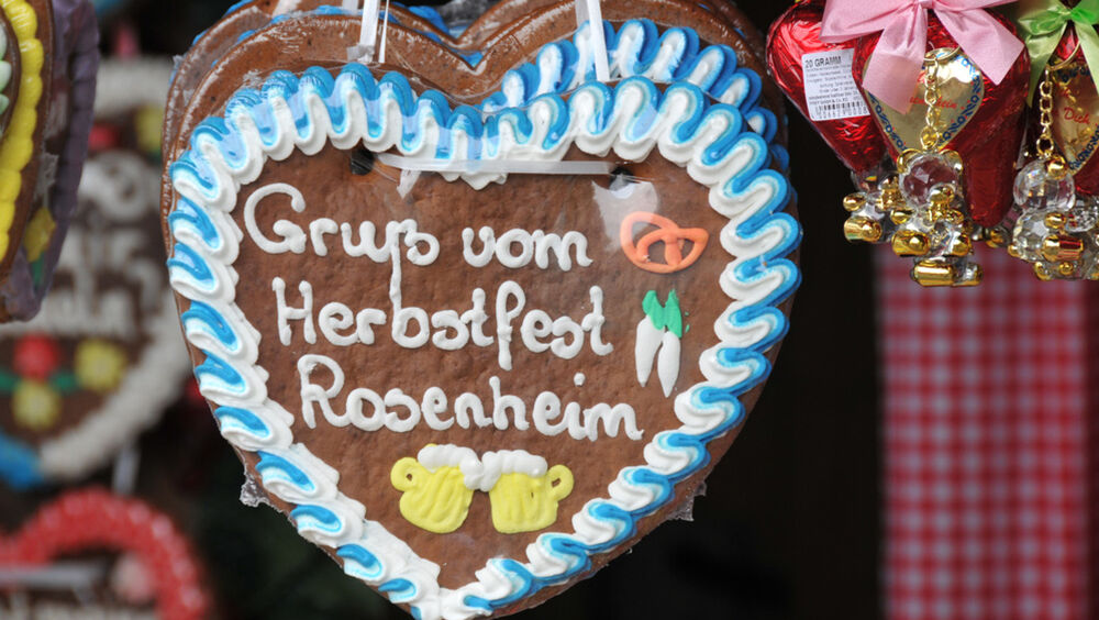 Lebkuchenherz vom Rosenheimer Herbstfest