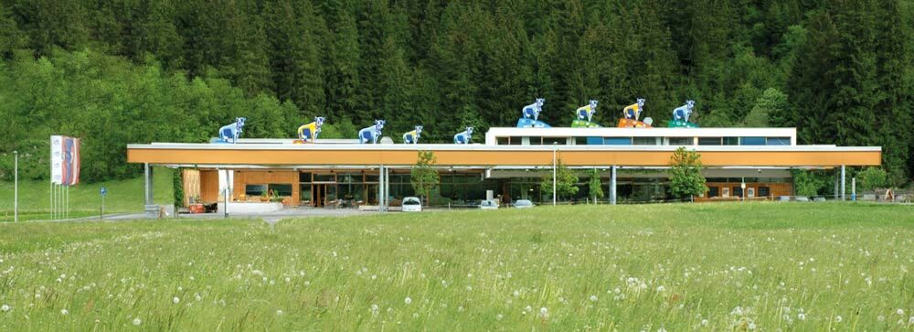 Blick auf die ErlebnisSennerei Zillertal
