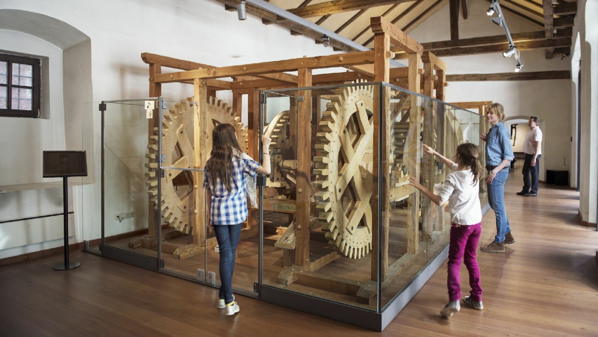 Münzprägemaschine in der Münze Hall