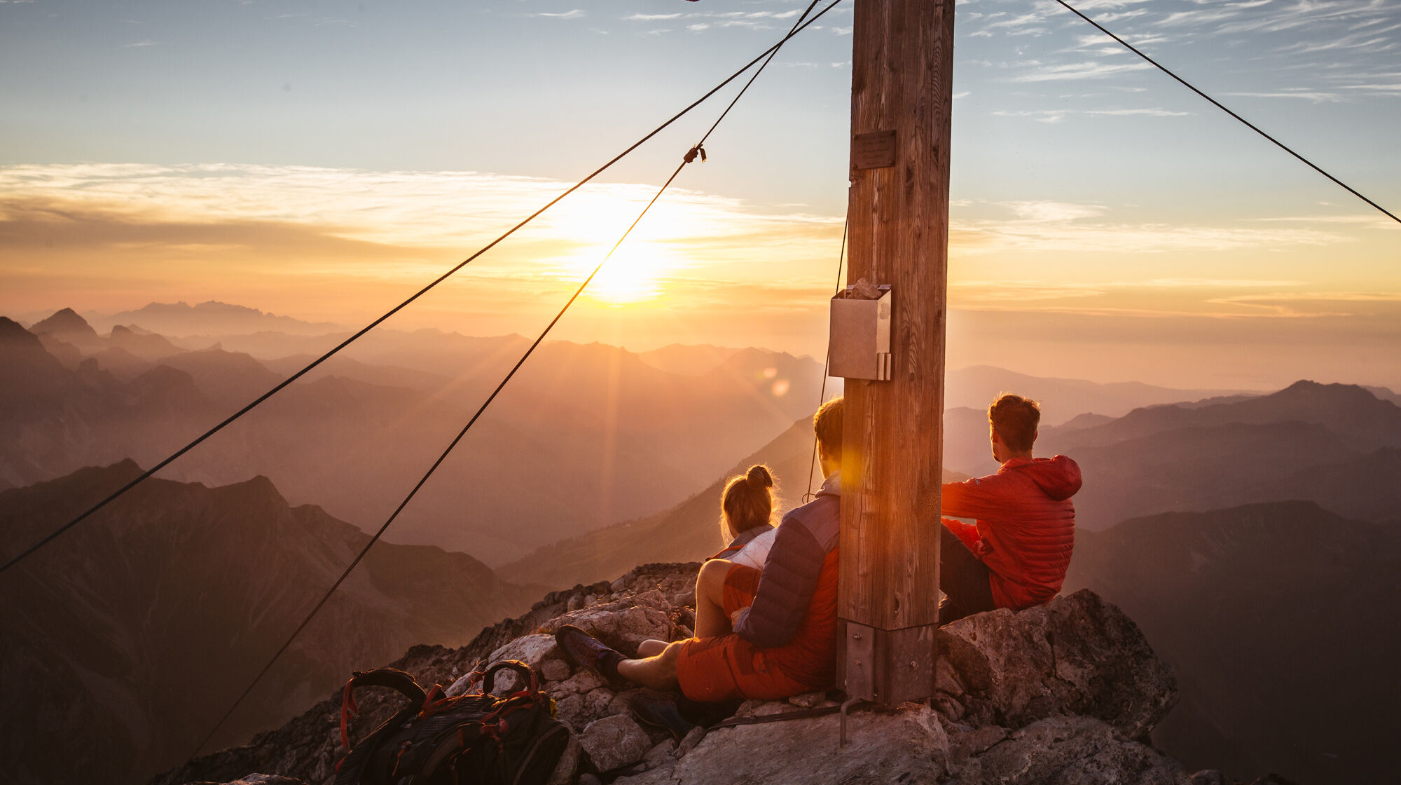 Den Sonnenuntergang auf der Höferspitze genießen