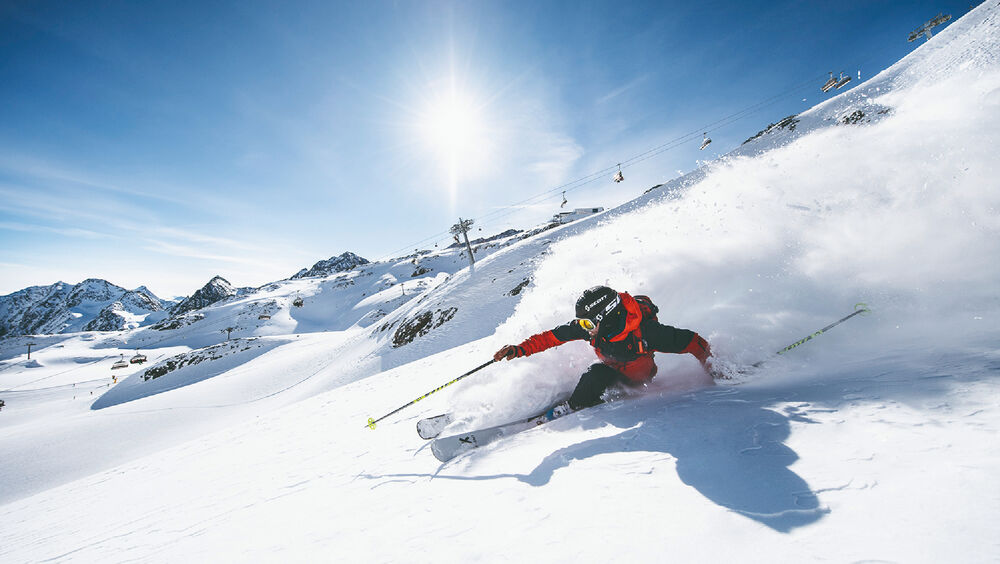 Der Stubaier Gletscher ist ein Paradies für Freerider