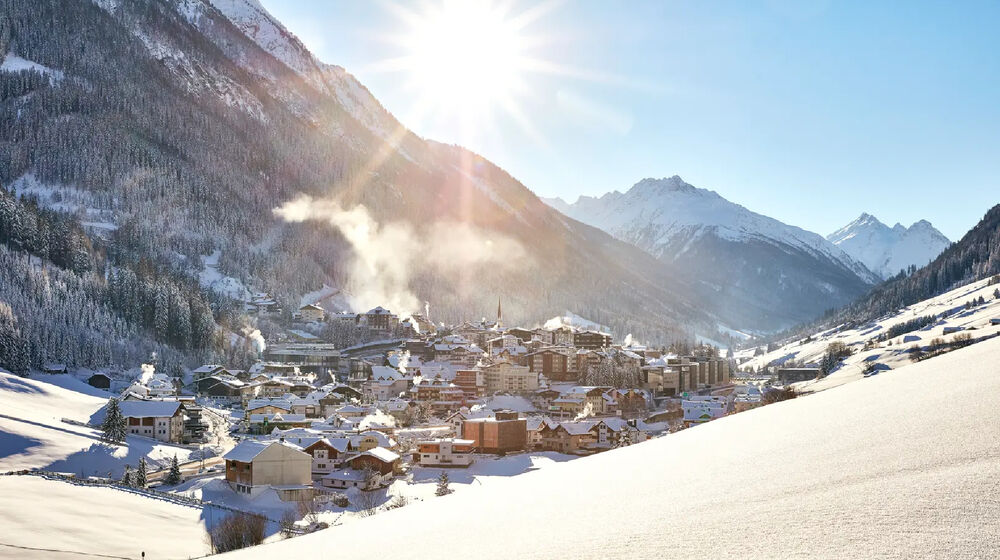 Blick auf das winterliche Ischgl