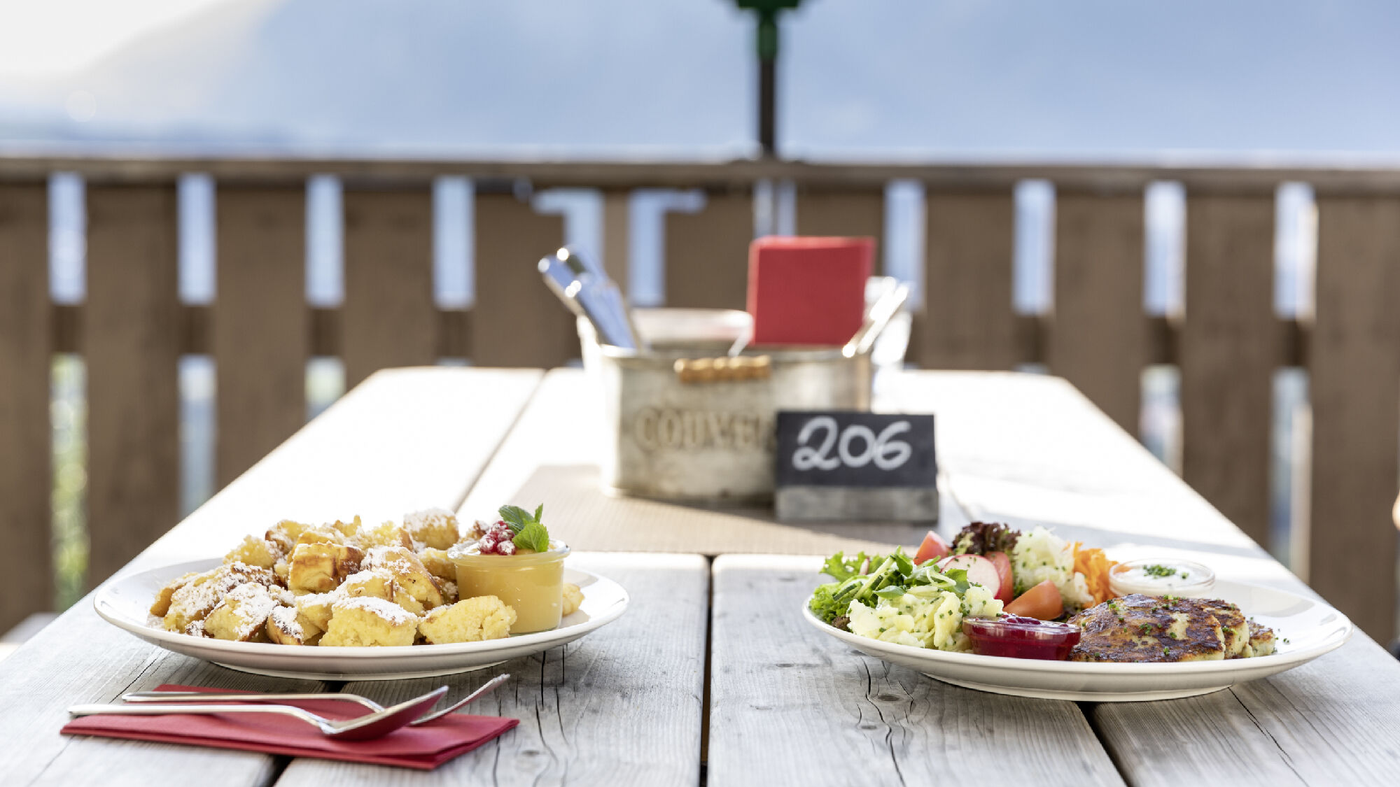 Ein gedeckter Tisch für Zwei