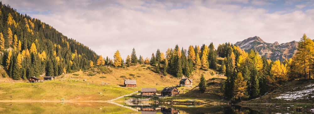 Die herbstliche Landschaft von Schladming-Dachstein