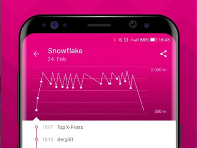 Screenshot von der Skiline APP