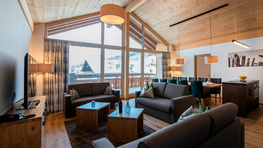 Blick auf die Einrichtung des Landal Resort Maria Alm