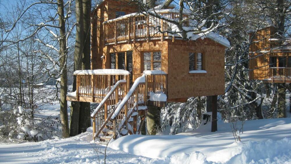 Übernachten in einem Baumhaus im Allgäu