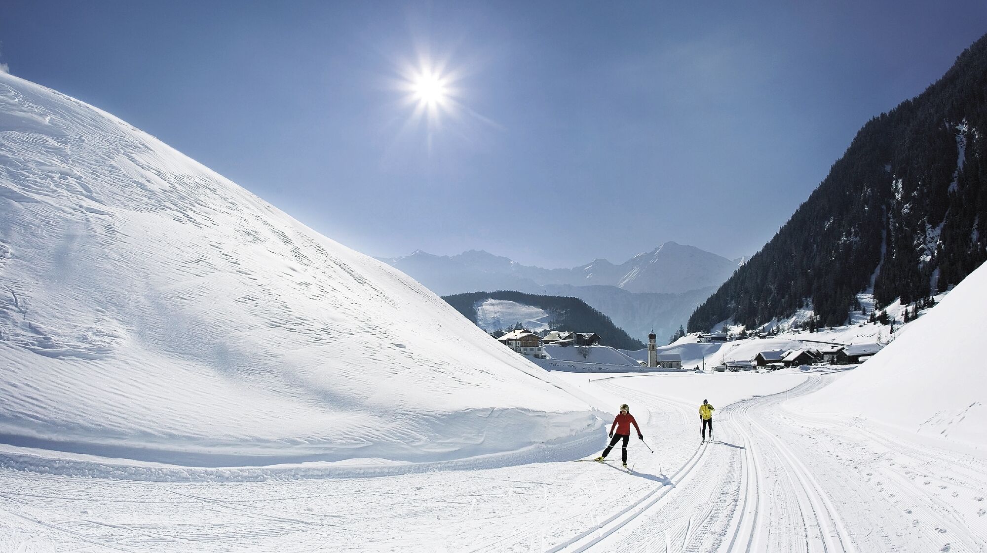 Langläufer im Ötztal