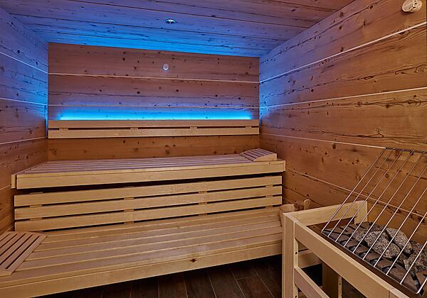 Sauna blau