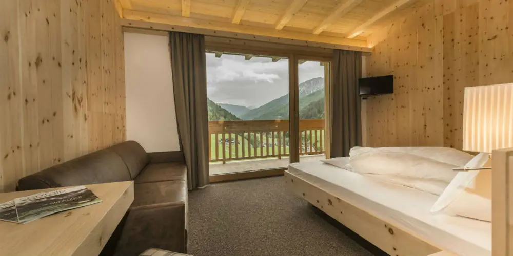 Ein Doppelzimmer 'Schneespitz' im Hotel Panorama