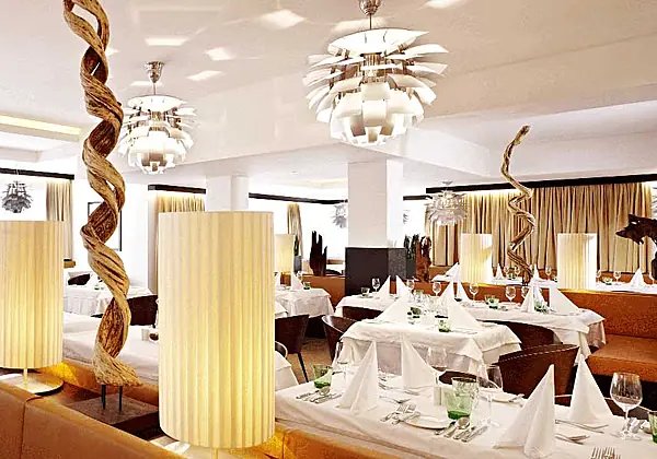 Das Restaurant im Hotel Alpen Karawanserai 
