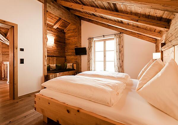 Alpenchalet Rauris Schlafzimmer OG
