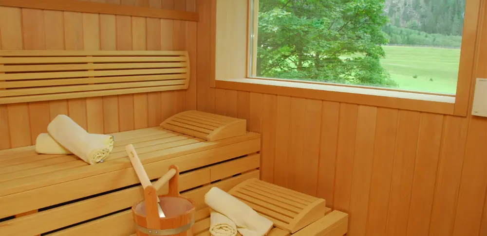 Die Sauna im Alpenhotel Badmeister in Flattach