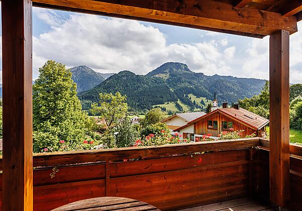 Balkon-Ausblick, Alpenhotel Sonneck, Bad Hindelang