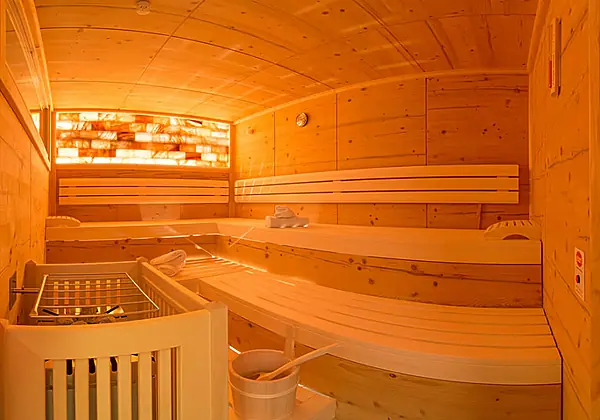 Die Finnische Sauna in der Pension Rosenhügel