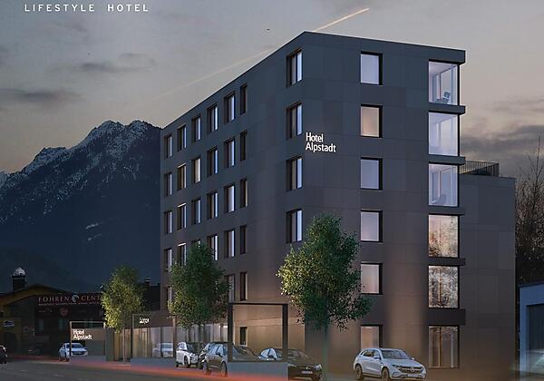 Alpstadt Lifestyle Hotel West-Ansicht