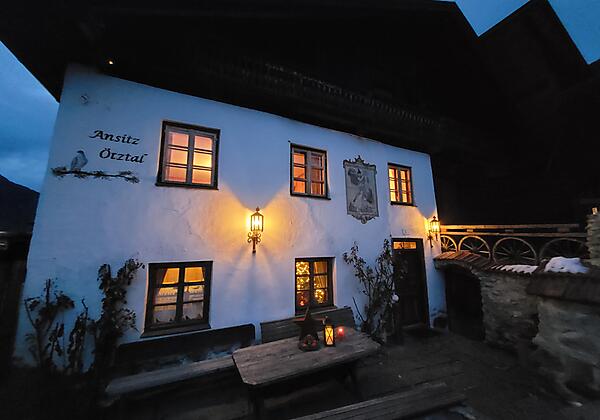 Haus Abendbeleuchtung