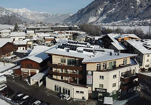 Winteransicht Aparthotel AlpTirol