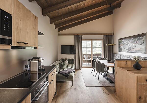 Stylische Appartements mit Sichtdachstuhl