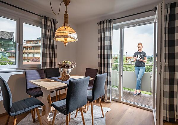 Esszimmer mit Blick auf den Wilden Kaier