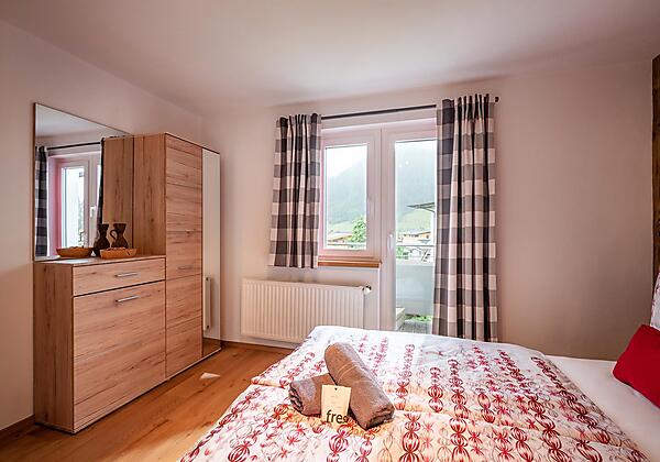 Auch das Schlafzimmer hat seinen eigenen Balkon