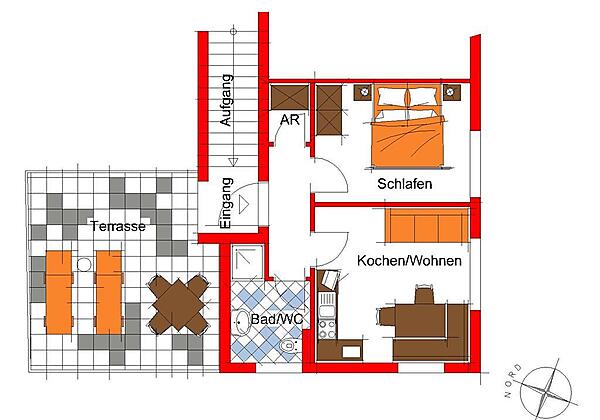 Plan vom Appartement Wildkogel