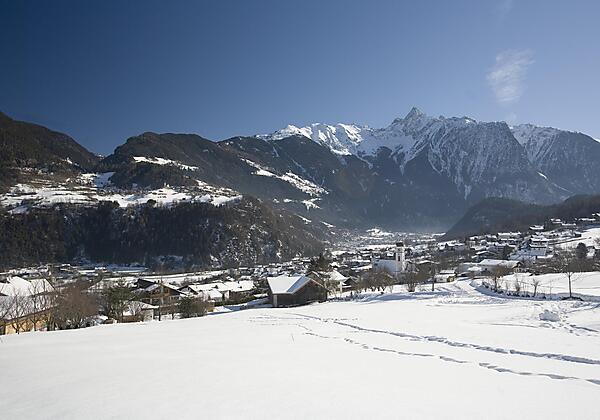 Ortsansicht Sautens Winter