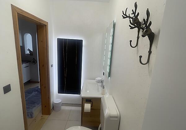Badezimmer mit Infrarotheizung