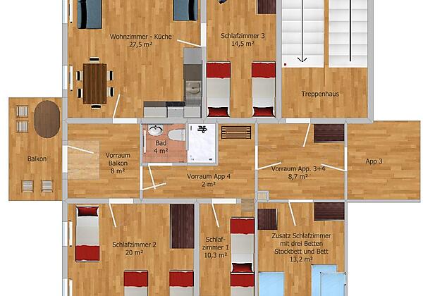 Appartement Bergschaf Top 4  2