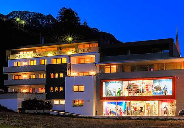 Blick auf das Appartementhaus Sieglinde in Sölden