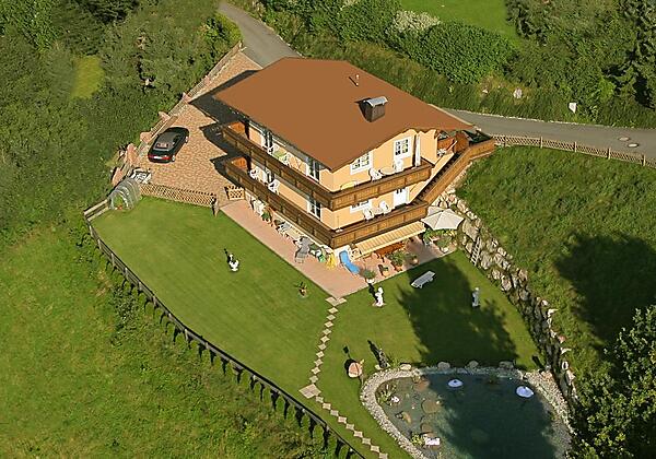 Außenansicht Sommer Appartement Kaiserblick