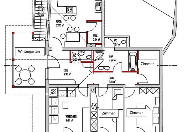 Grundriss - Arche Dorfzentrum