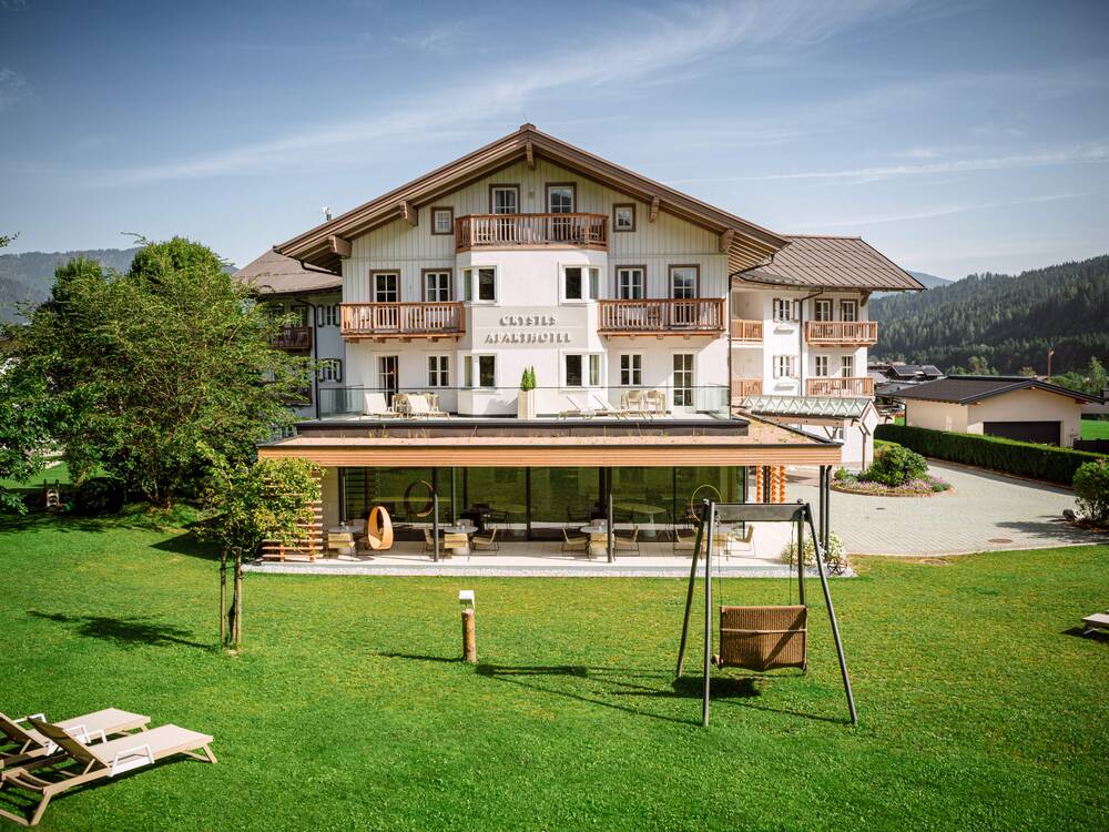 Aussenansicht des Aparthotels in perfekter, zentraler Lage