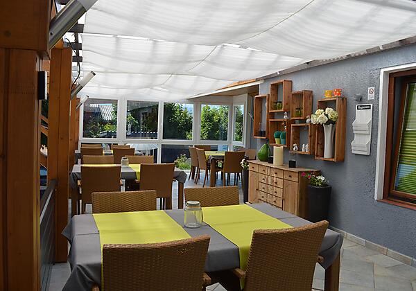 Überdachter Terrassenbereich