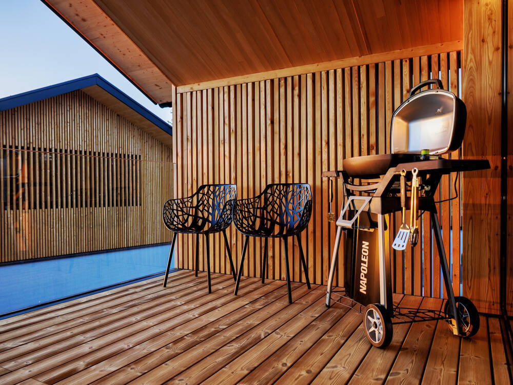 Balkon mit privatem Griller