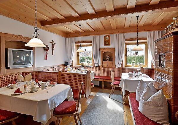 Frühstücksraum im Hüttschmiedhof