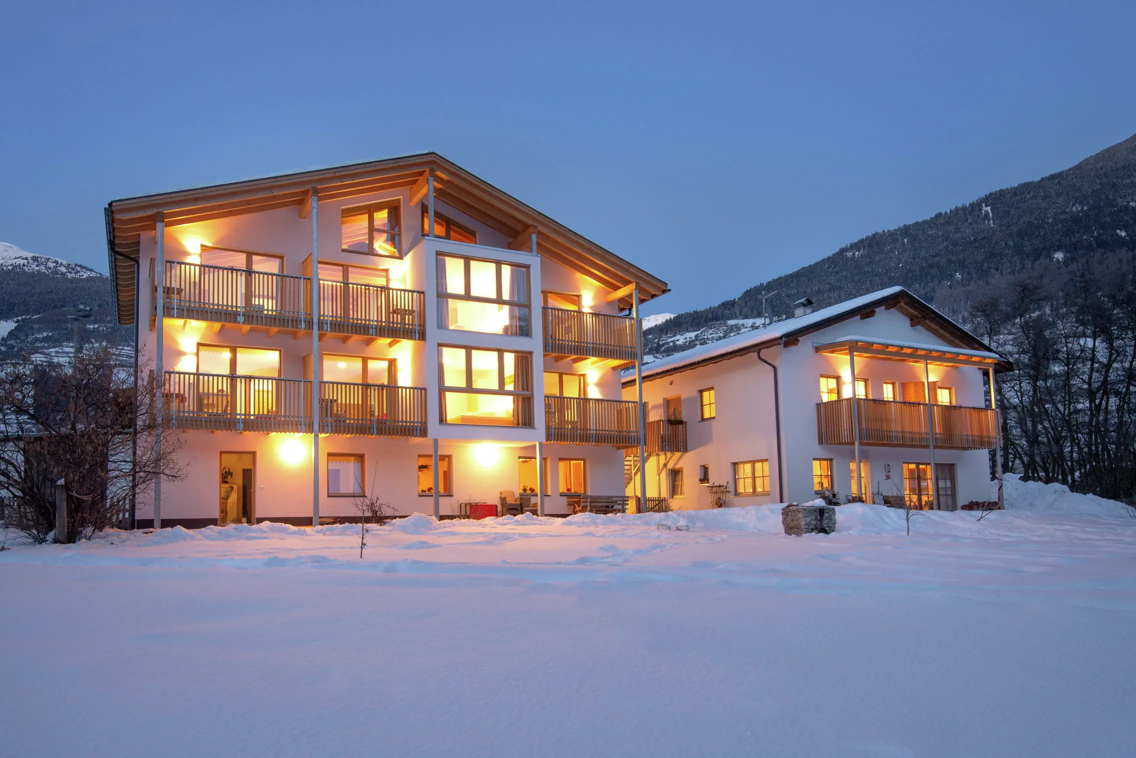 Winterstimmung auf dem Hausergut