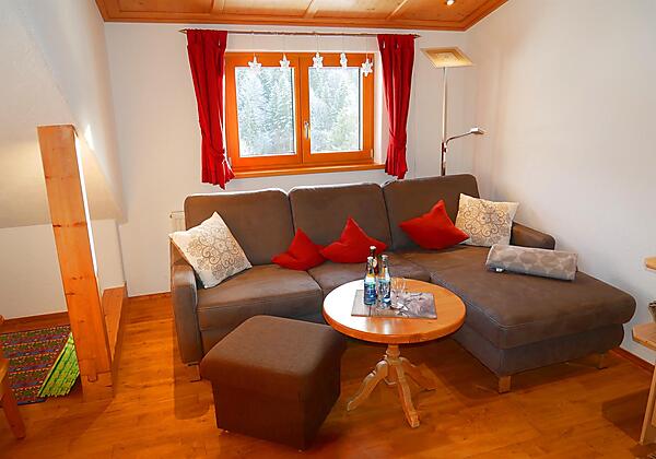 Ferienwohnung Bergblick Wohnbereich